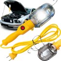 Lampa warsztatowa kanałowa przenośna lampka led mocna hak długi kabel 10m