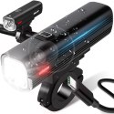 Lampka rowerowa latarka led przód na usb na kierownicę rower mocna 1000lm