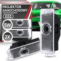 Led logo projektor do audi a3 a4 a5 a6 a7 a8 q3 q5 q7 r8 tt hd 20+ wzorów -mr151