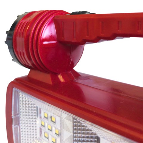 Mocna lampa latarka warsztatowa led cob boczna 2w1 tryby z rączką uchwytem