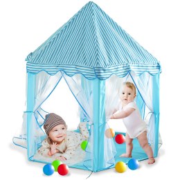 Namiot domek zamek dla dzieci pałac do domu ogrodu -d085-1 niebieski