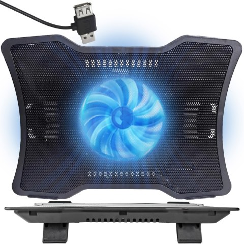 Podstawka chłodząca podkładka pod laptopa usb led regulacja kątu nachylenia