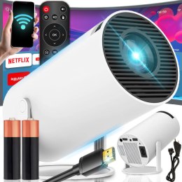 Projektor rzutnik android tv wifi full hd przenośny smart głośnik obrotowy