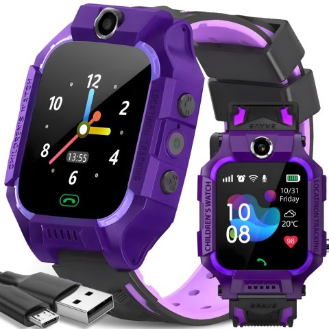 Smartwatch dla dzieci zegarek lokalizacja gps przycisk sos karta sim kamera