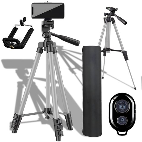 Statyw 4w1 tripod 103cm pilot bluetooth uchwyt na telefon do telefonu