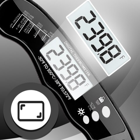 Termometr kuchenny cyfrowy do mięsa żywności na grill szpilkowy lcd -50°c +300°c - or1029