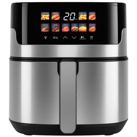 Air fryer frytkownica beztłuszczowa wifi 6.5l. z wyświetlaczem lcd 10 menu or1293