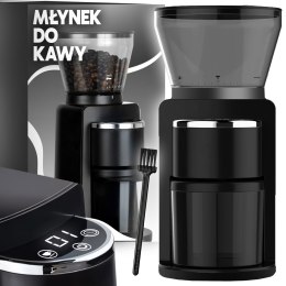 Elektryczny młynek do kawy żarnowy 180w automatyczny + 52 poziomy mielenia