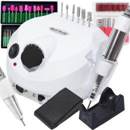 Frezarka do paznokci manicure pedicure żel hybryda 65w mocna+frezy zestaw - ur188