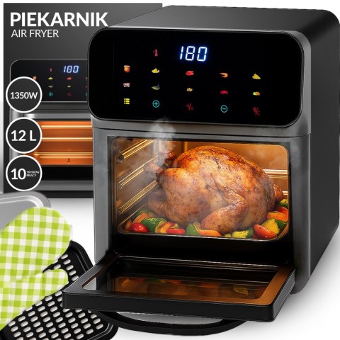Frytkownica beztłuszczowa air fryer 12l piekarnik 1350w 10 trybów airfryer- er762