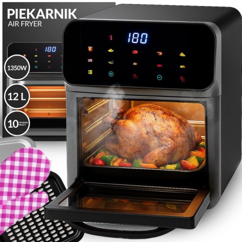 Frytkownica beztłuszczowa air fryer 12l piekarnik 1350w 10 trybów airfryer- er762