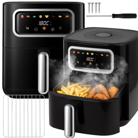 Frytkownica beztłuszczowa air fryer 5,5l airfryer 1500w 8 trybów frytownica - or1292