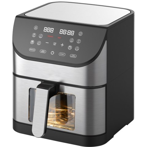 Frytkownica beztłuszczowa xxl air fryer 8l 1800w wizjer 12 programów - or1308
