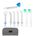 Irygator do zębów bezprzewodowy dentystyczny 5 trybów 8 końcówek 300ml+etui