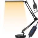 Lampa kreślarska biurkowa do pracy szkoły 3 barwy led regulowana mocna -e143-2