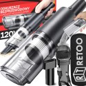 Bezprzewodowy odkurzacz samochodowy 120w ręczny mocny filtr hepa+końcówki - or1337