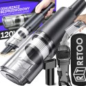 Bezprzewodowy odkurzacz samochodowy 120w ręczny mocny filtr hepa+końcówki - or1337