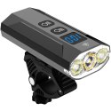 Mocna lampka rowerowa światło led przód + tył 900lm latarka 2500mah - er1032