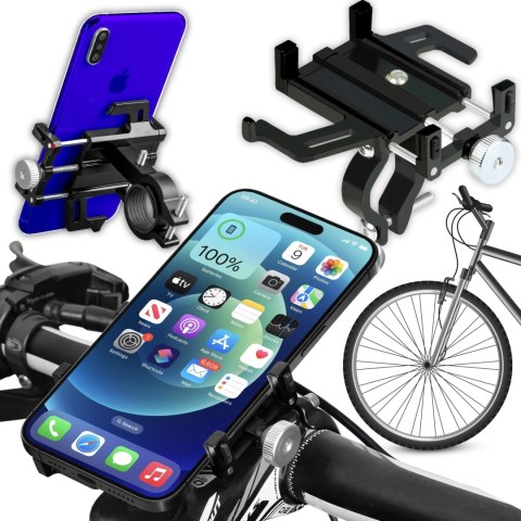 Mocny aluminiowy uniwersalny uchwyt na telefon do roweru hulajnogi motocykla - sr252