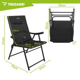 Krzesło turystyczne 59x70x91cm - 2szt.Trizand