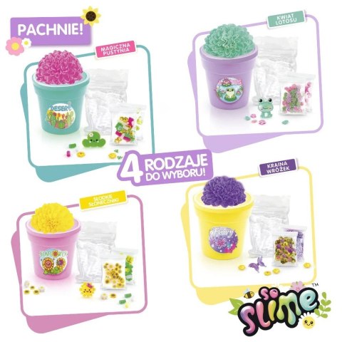 Zestaw kreatywny so slime kwiatowe kreacje - doniczka różowa