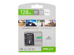 66-328# Karta microsdxc 128gb+adapter sd pny cl10 uhs-i