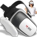 Gogle okulary vr 3d do telefonu wirtualna rzeczywistość kontroler bt zestaw -e242