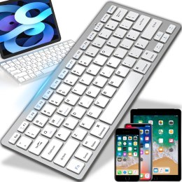 Klawiatura bezprzewodowa bluetooth membranowa smart tv pc ios win android