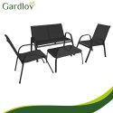 Zestaw mebli balkonowych- czarny Gardlov