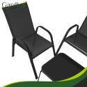 Zestaw mebli balkonowych- czarny Gardlov