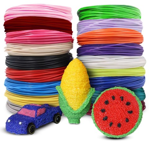 Filament pla 1.75mm wkłady do długopisu 3d pen 100m 20 kolorów x 5m - d038