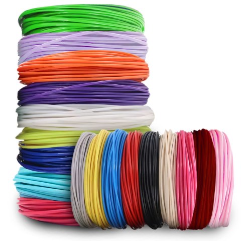 Filament pla 1.75mm wkłady do długopisu 3d pen 100m 20 kolorów x 5m - d038
