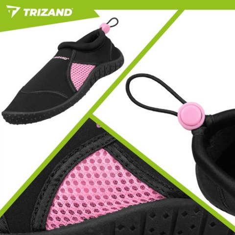 Buty do wody czarno-różowe- rozmiar 37 5mm Trizand