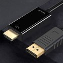 Kabel przejściówka hdmi displayport adapter 2.0 pozłacany 1,8 m 4k/60hz