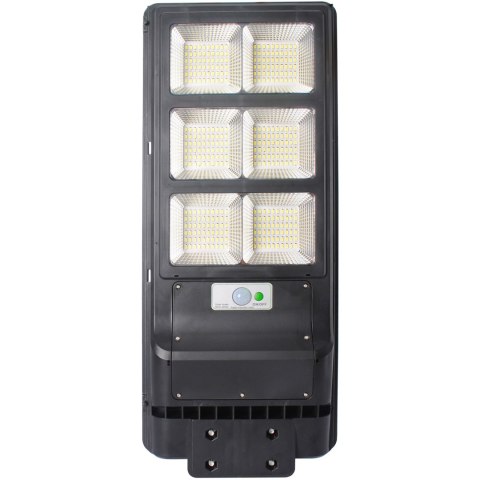 Lampa uliczna led latarnia solarna 270w + pilot + baterie zestaw e308