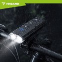 Lampka rowerowa LED 1300lm + tylna lampa Trizand