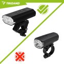Lampka rowerowa LED 1300lm + tylna lampa Trizand