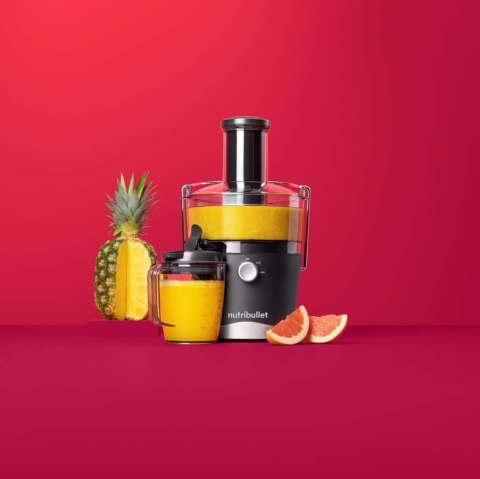 Wyciskarka NutriBullet NBJ100G, Szary, 1,5 L, 0,8 L, Obrotowy, Plastikowy, Stal nierdzewna, 800 W