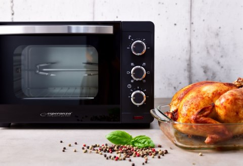 ESPERANZA MINI PIEKARNIK Z KONWEKCJĄ I ROŻNEM NAPOLI 1600W 25L EKO006N