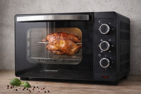 ESPERANZA MINI PIEKARNIK Z KONWEKCJĄ I ROŻNEM NAPOLI 1600W 25L EKO006N