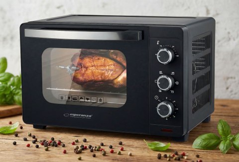 ESPERANZA MINI PIEKARNIK Z KONWEKCJĄ I ROŻNEM NAPOLI 1600W 25L EKO006N