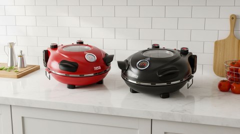 Piec do pizzy TEESA SUPREME, 1200W, 32cm, okienko, wyjmowany kamień