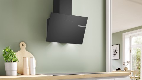 Okap kominowy BOSCH DWK65DK60 Serie 2 60 cm | 550 m3/h | TouchControl | LED | czarny