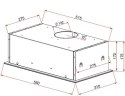 Okap podszafkowy TEKA GFG2 GLASS 55 cm | 334 m3/h | LED | biały