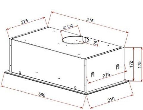 Okap podszafkowy TEKA GFG2 GLASS 55 cm | 334 m3/h | LED | biały