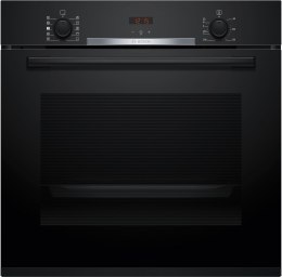 Piekarnik parowy BOSCH HQA334EB4 Serie 2 45 cm 38 l | AddedSteam | termoobieg | grill | czarny