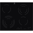 Płyta ceramiczna ELECTROLUX EHF6343FOK 60 cm | 4 pola | wskaźnik ciepła resztkowego | timer | czarny
