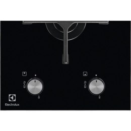Płyta gazowa Electrolux EGC3322NVK 30 cm | 2 palniki | zapłon elektryczny | ruszty żeliwne | czarny