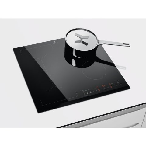 Płyta indukcyjna Electrolux LIV63431BK Slim-fit 60 cm | 4 pola | Bridge | PowerBoost | czarny | bezramkowa
