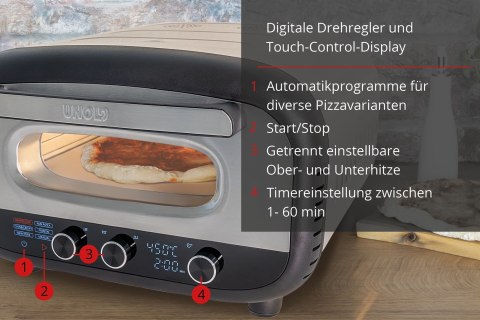Nowy piec do pizzy Alfredo w kolorze srebrnym